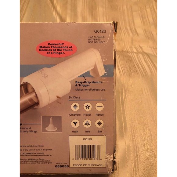 Proctor Silex Super Shooter Plus Cordless Cookie Press & Food Decorator G0123 - Picture 4 of 8